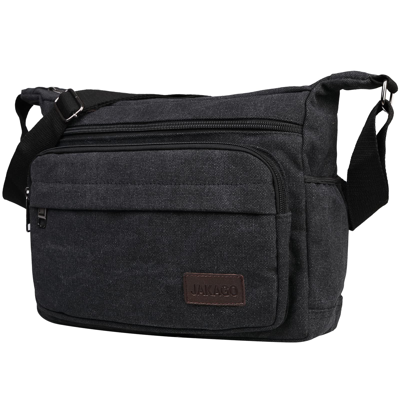 Vandtæt canvas skuldertaske - multifunktionel messenger bag til mænd og kvinder